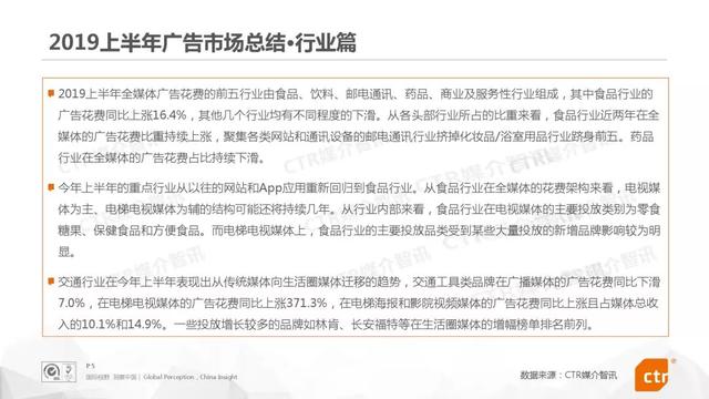 019上半年中國廣告市場報告"