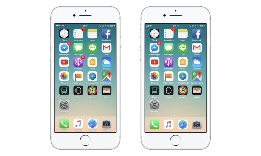 iOS 11 vs 10: UI和交互全面對比分析