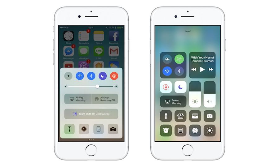 iOS 11 vs 10: UI和交互全面對比分析