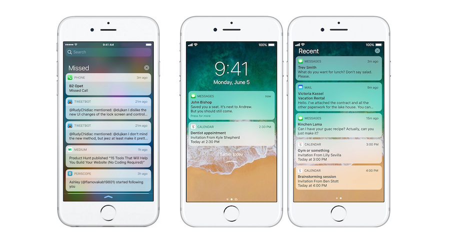 iOS 11 vs 10: UI和交互全面對比分析